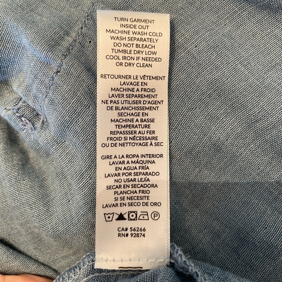 SPLENDID Indigo Double Cloth Jacket Frayed XL - Picture 9 of 14